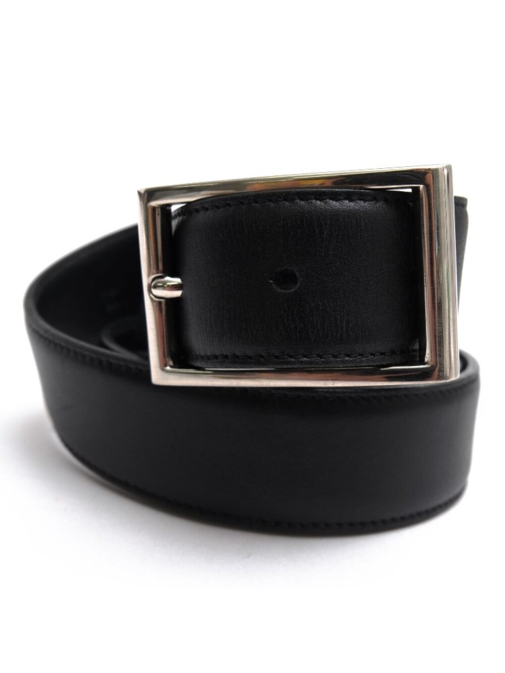 Prada Belt Business Leather Black